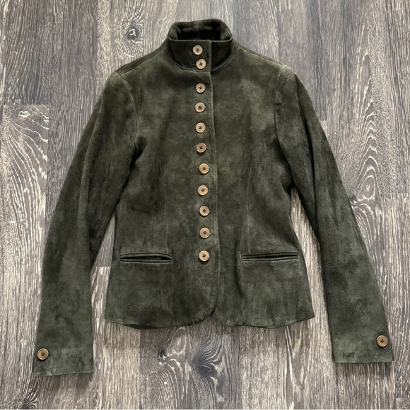 Ralph Lauren Black Label Jackets & Blazers - Ralph lauren black label green military style suede balzer